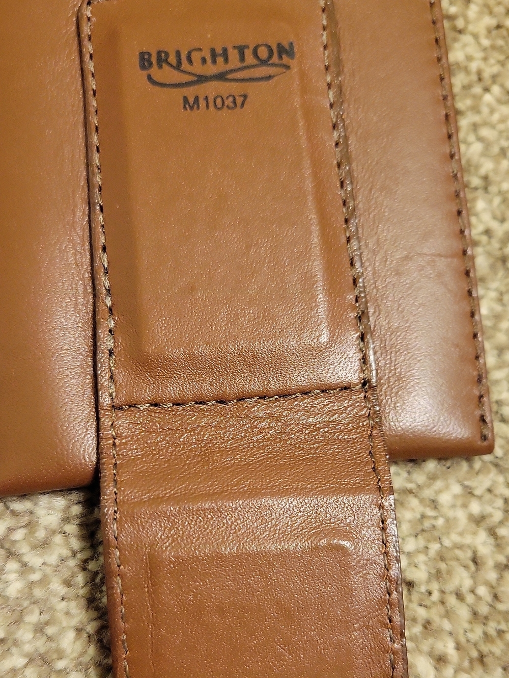 Brighton Men's Brown Leather Magnetic Money Clip. M1037